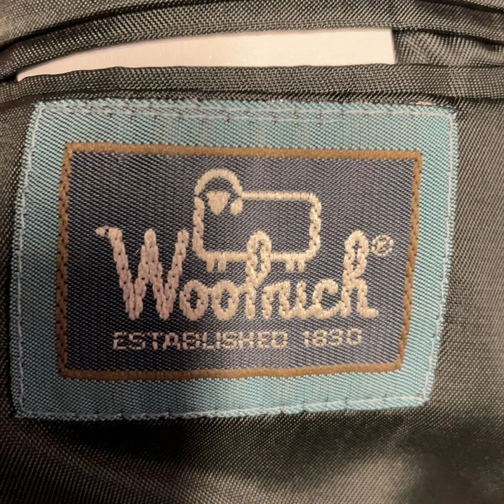 Y2K VINTAGE L WOOLRICH wool plaid Scandi Girl oversized masculine blazer USA - Picture 6 of 8